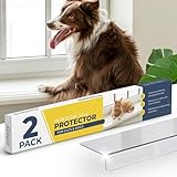 PROTECTO 2-Pack Window Sill Protector from Dogs 35.5 x 2.25 Clear Window Guards from Cats Scratching, Chewing & Clawing | Keep Your Sills Smooth & Paws Safe | Ultra Strong Window Sill Cover Protection