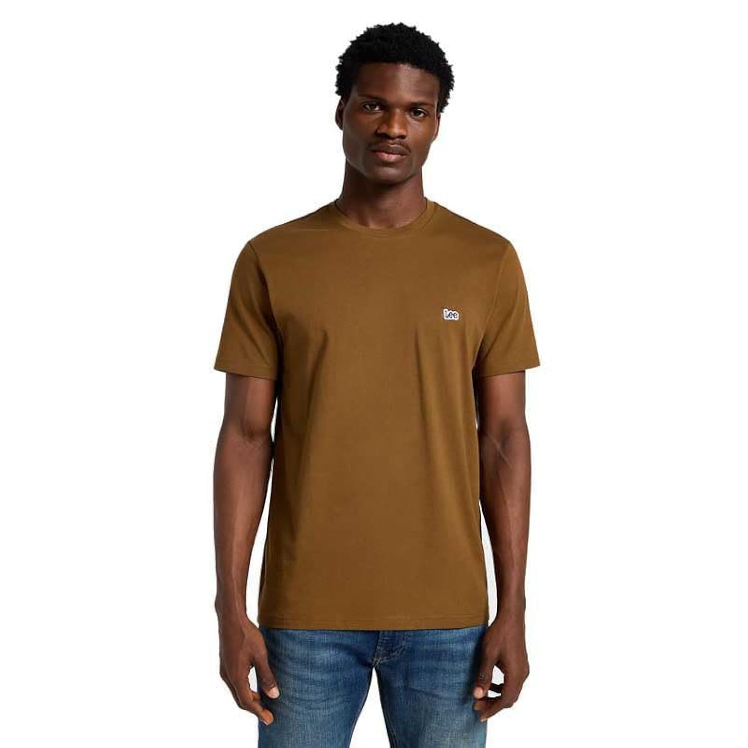 Lee Men's SS Patch Logo Tee T-Shirt, Buffalo, XL