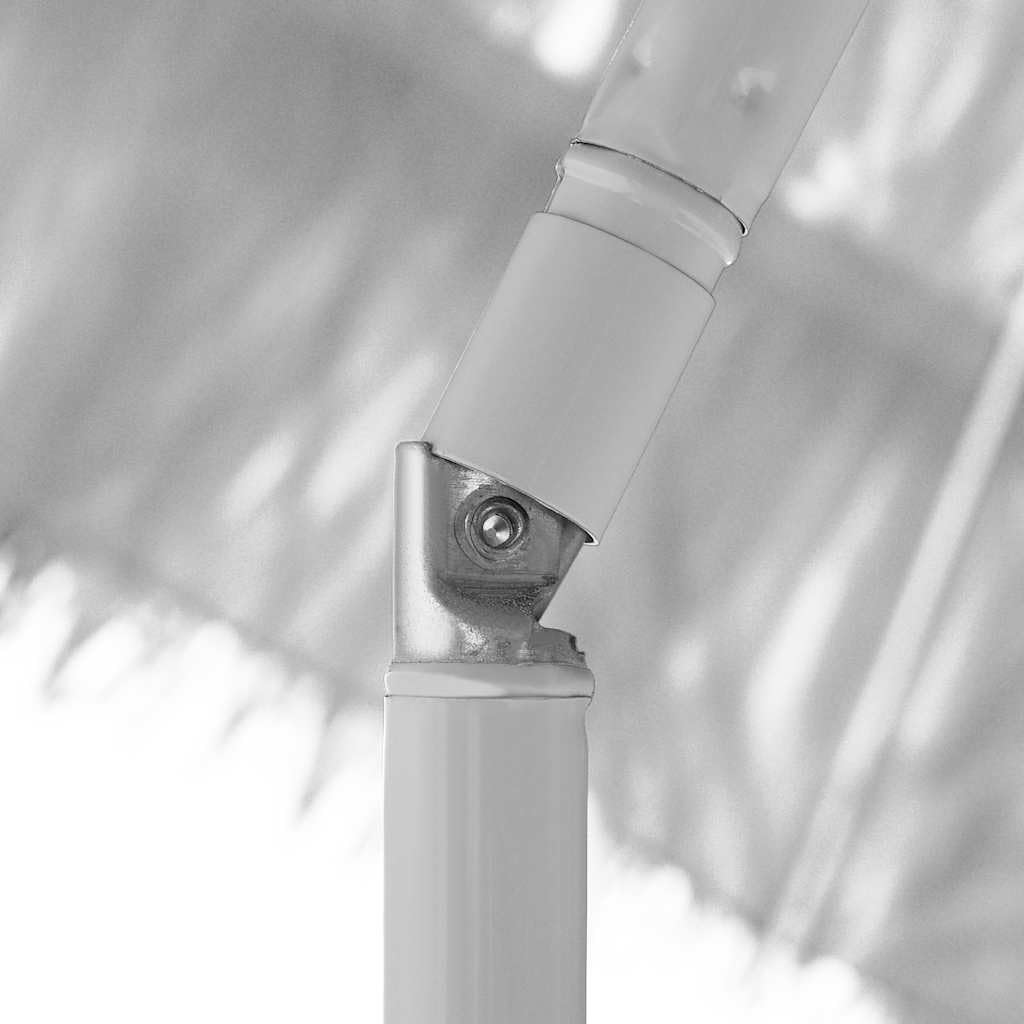 Sombrilla de Playa Hawaii con Protección UV y Función de Inclinación, Varilla Resistente y Clavo de Soporte Fijo, Perfecta para Bloquear Rayos Solares, Montaje en Soporte