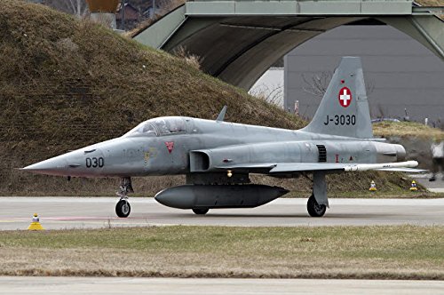 An F-5 Tiger aircraft of the Swiss Air Force Poster Print by Luca NicolottiStocktrek Images (17 x 11)