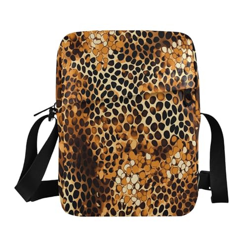 mens messenger bag Crossbody Bags For Women Shoulder Handbags Adjustable Strap for Outdoor Daily Outdoor Daily- Leopard Gradient Glitter Decoration Sequins Purple Yellow