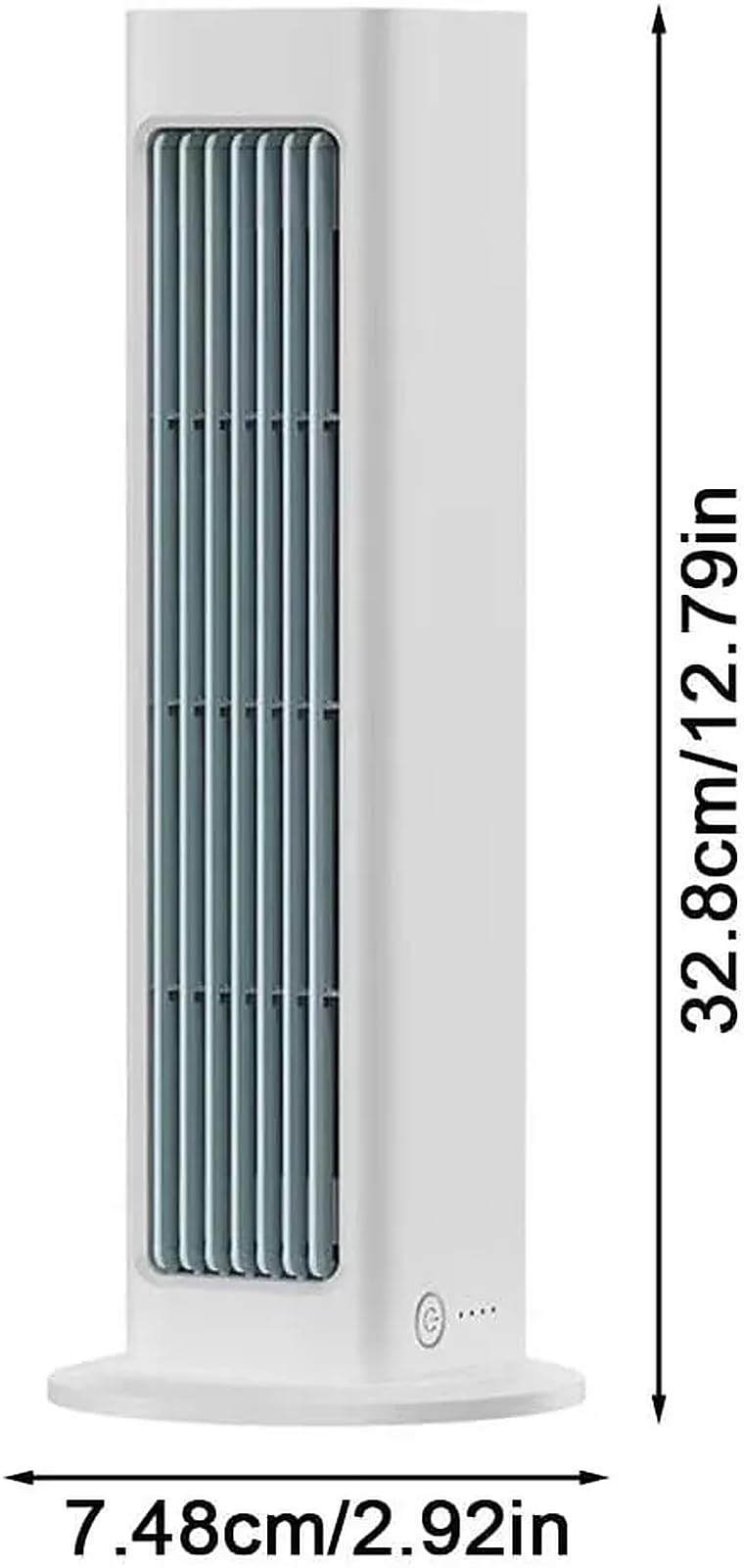 Ventilador de aire acondicionado inalámbrico portátil – Ventilador de refrigeración montado en la pared con 3 ajustes de velocidad para dormitorio, oficina, hogar y coche, refrigeración instantánea de