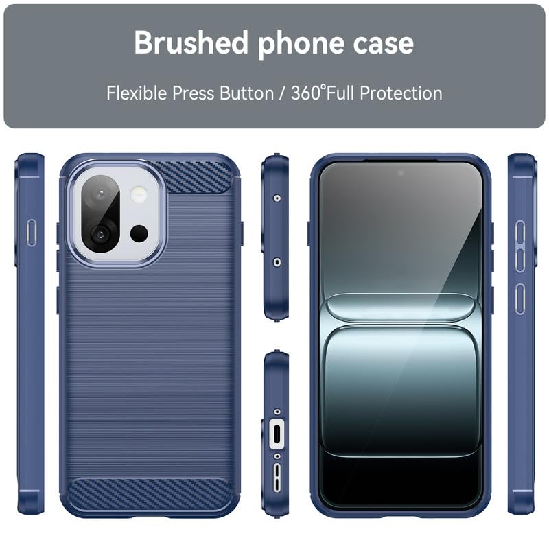 Image of Hybrid Carbon Fiber Back Case for OnePlus 13T (Blue)