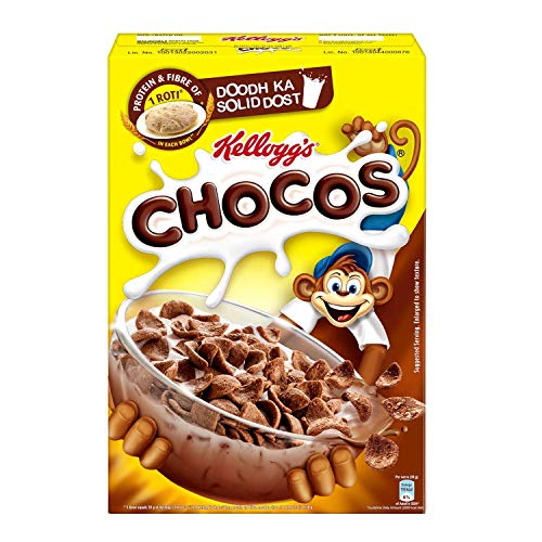 Image of Kellogg's Combo, Kellogg's Chocos, High in Protein, B Vitamins, Calcium and Iron, 700g and Kellogg's Corn Flakes Real Strawberry Puree, 575g