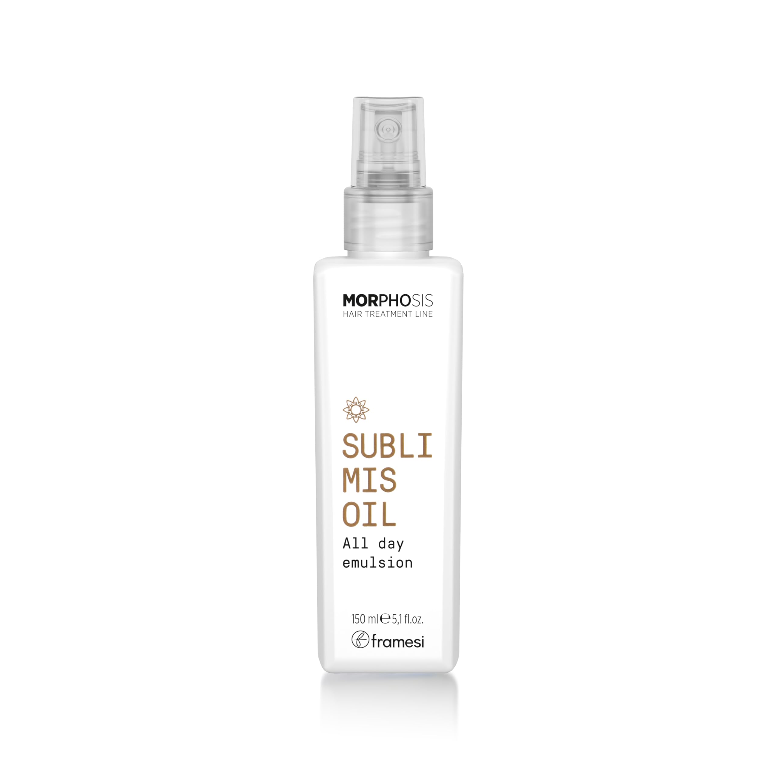 Framesi | New Morphosis Hair Treatment Line | Sublimis Oil All Day Emulsion 150 ml | Per Capelli Disidratati e Secchi