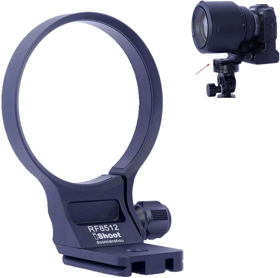 Lens Collar Tripod Mount Ring Compatible with RF 85mm F1.2L USM DS, Canon RF 85mm F1.2L USM, Support Vertical Shoot, Arca-Swiss Fit Quick Release Plate Bracket for Arca Fit Clamp & Stabilizer