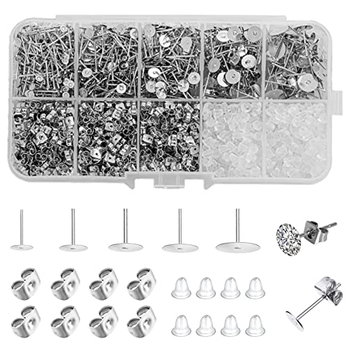 Ohrstecker Rohlinge Kit, Ohrstecke Flash Pad, Ohrstecker Rohlinge, Schmuck...