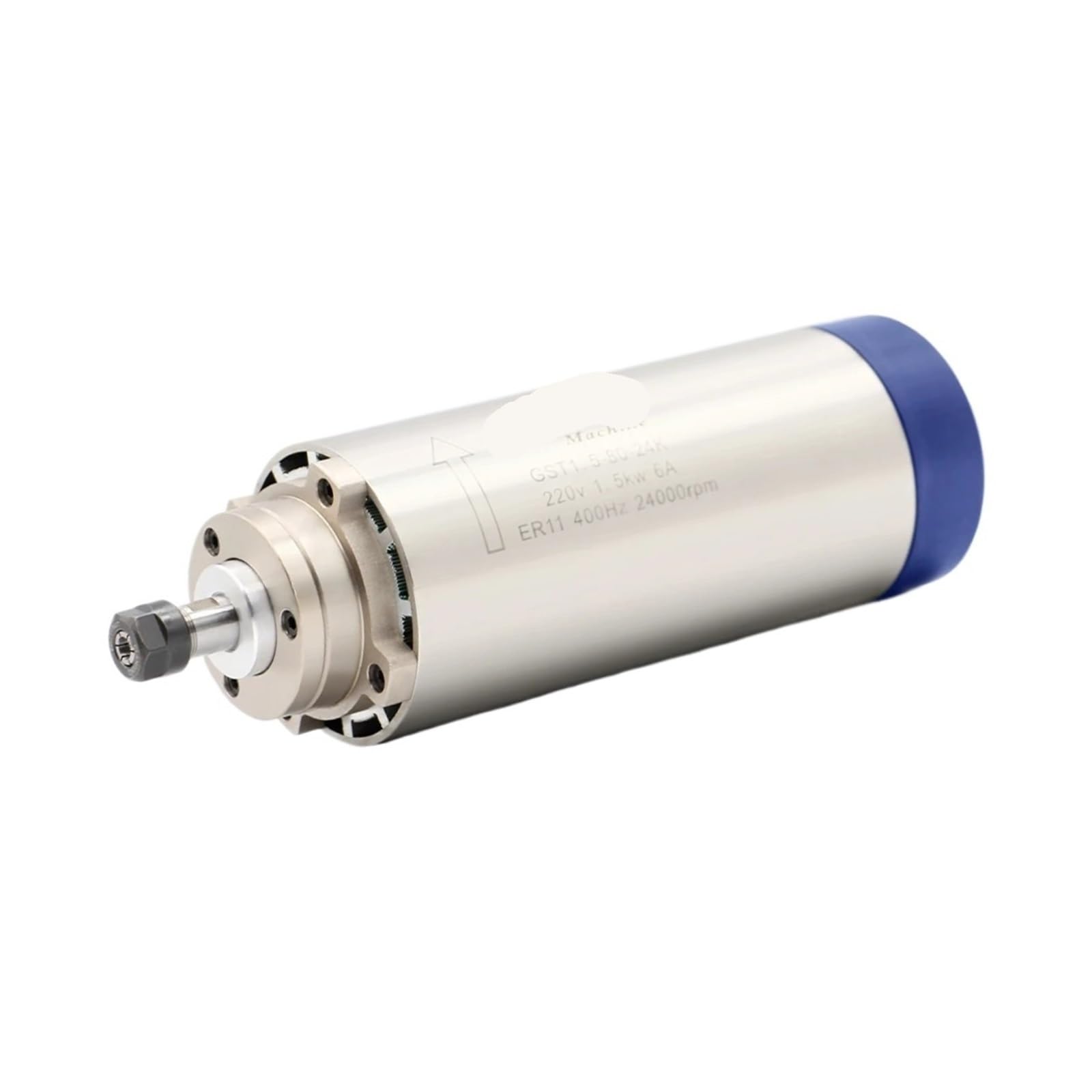 Evpeoetcpc 380V Air Cooled Spindle Motor, D80mm 1.5Kw Cnc Machine Spindle Motor 24000Rpm Er11 4 Pcs Bearings For Engraving Router(380V)