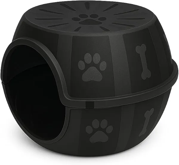 Cat Cave - Cozy Cat Bed Cave for Relaxation, Durable Plastic Cat Houses for Indoor Cats, Modern Design, Easy to Clean, Loved by Cats, Large 12.5" H x 20" L x 15.3" W.