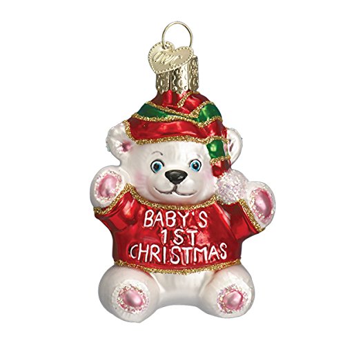 Old World Christmas Collection Glass Blown Ornaments for Christmas Tree Baby