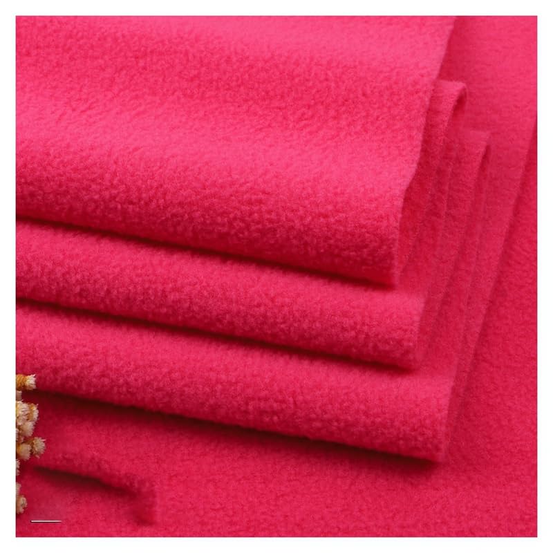 Tissu polaire anti-boulochage de qualité supérieure rose uni pour ouvrage de couture