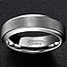 Tungsten Ring Mens Wedding Band 4mm/6mm/8mm Black/Rose Gold Plated Matte Finish Brushed Polish/Beveled/Edge Comfort Fit