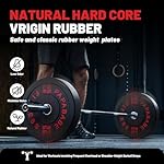 Papababe Bumper Plates 10-410lb Olympic Barbell Weight Plates Set - 2 Inch Steel Hub Rubber Weights for Strength Training & Weightlifting (IWF Standard, Single/Pair/Sets) - Image 3