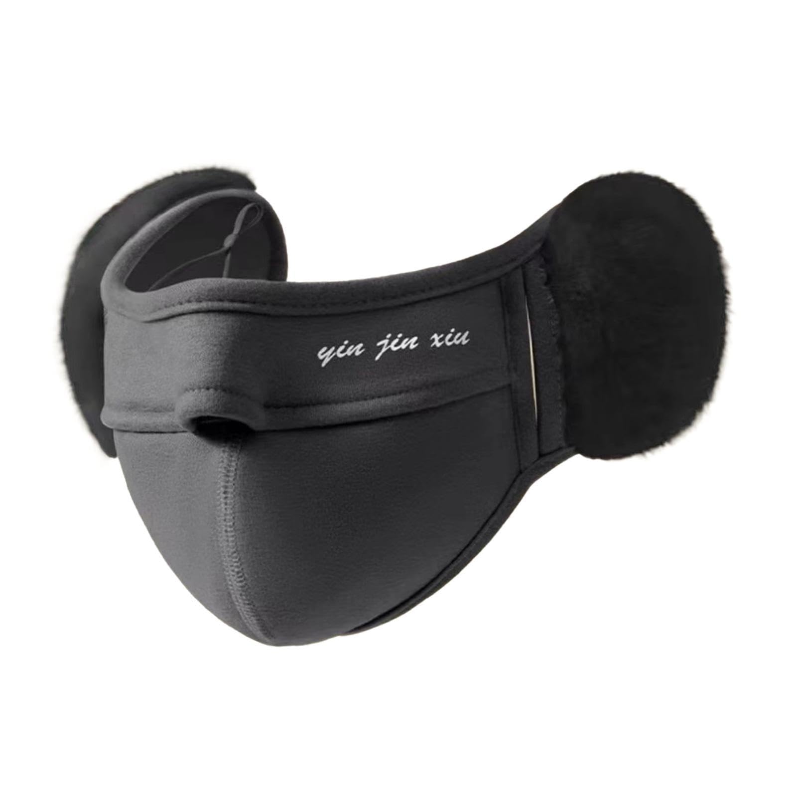 Bnf® Winter Half Face Mask Nose Warmer Thick Ear Muff for Hiking Skiing Men Women Dark Gray Clothing, Shoes & Accessories | Costumes, Reenactment, Theater | Accessories | Masks & Eye Masks-image-14