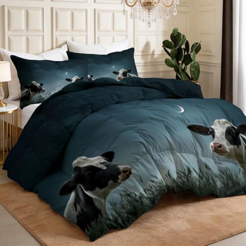 Edredón 135x200 cm de microfibra lavable con 2 fundas de almohada gris 3