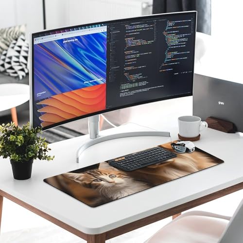 Grand tapis de souris bureau et maison pour écriture et jeu vidéo