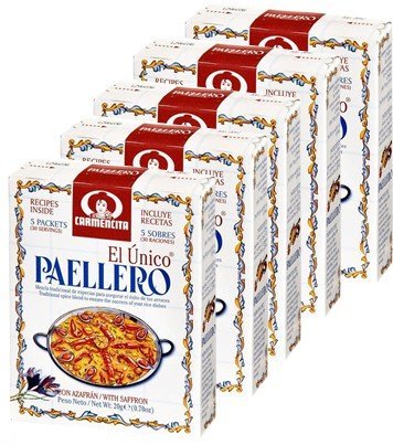 Paellero Carmencita. 6 boxes, 30 envelopes total by Carmencita