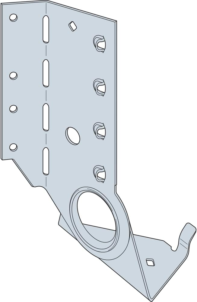 Simpson Strong-Tie LSSJ26RZ LSSJ ZMAX Face-Mount Adjustable Light Slopeable/Skewable Jack Hanger for 2x6, Right