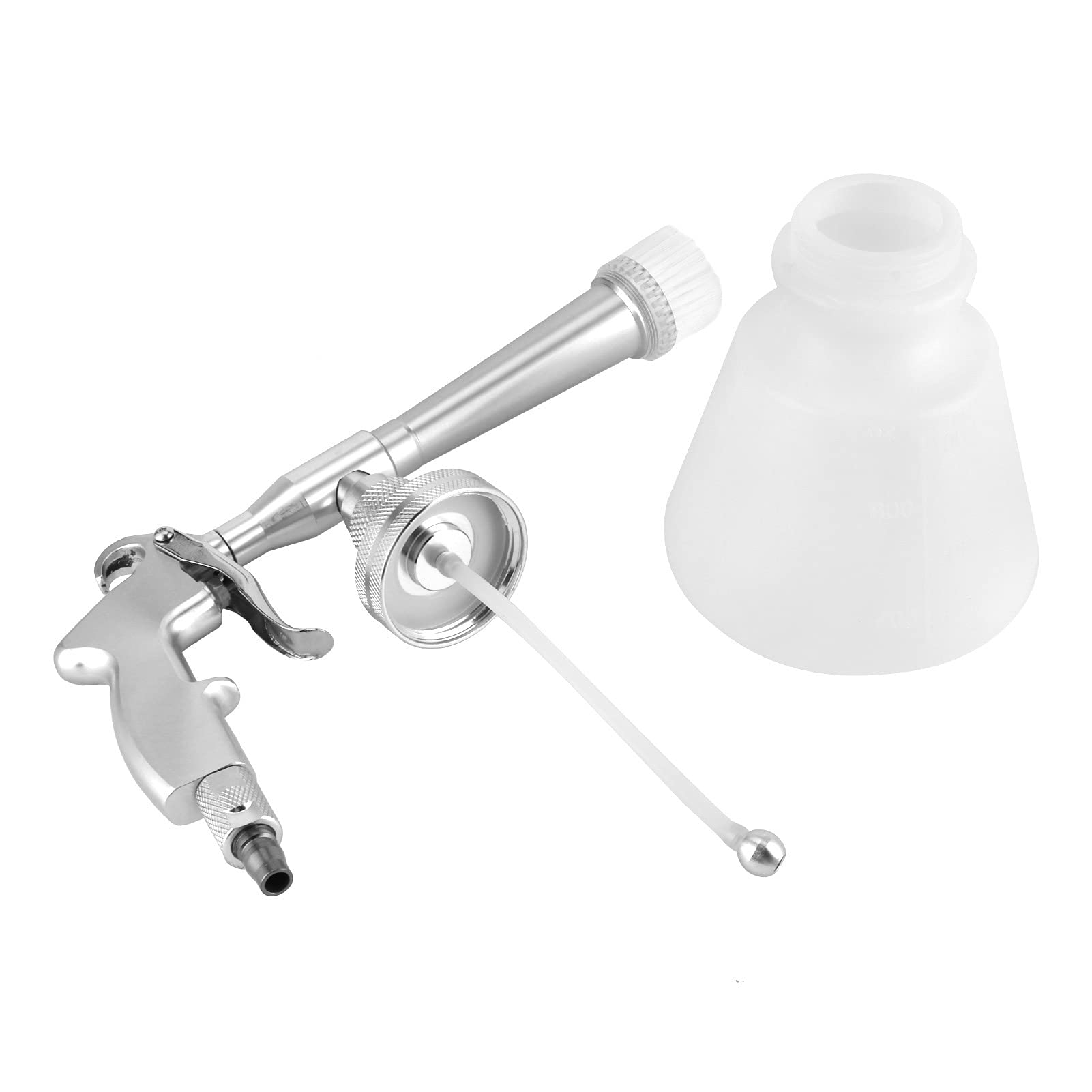 Pistola per Lavaggio Interno di Auto ad Alta Pressione, connettore a spruzzo ugello, 6,2-9,5 kg di spruzzatore di Pistola della Pistola ad Alta Pressione. (Argento)