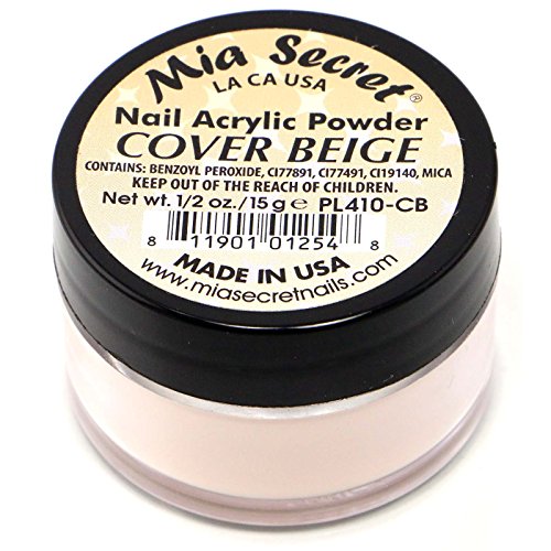Mia Secret Acrylic Powder - Cover Beige/ Pink/ Rose -0.5ozMade in USA (Beige)