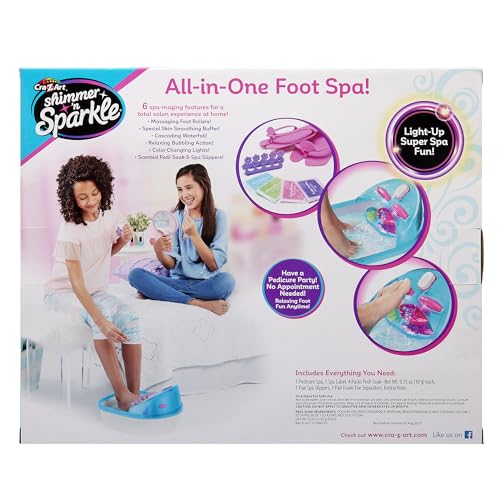 Cra-Z-Art Shimmer 'n Sparkle 6-in-1 Spa de pies con masaje real, modelo 17580 miniatura 4