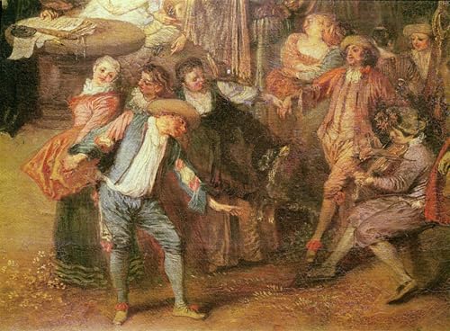 Cuadro en lienzo l'Accordo Prematrimoniale de Watteau decoración 60x90cm
