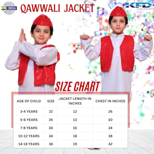 Image of Kaku Fancy Dresses Qawwali Jacket For Dance Costume /Qwwali Dance Fancy Dress Jacket for Kids