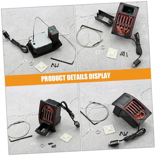 Ecualizador y dispositivo de pastilla para guitarra acústica y bajo, modelo 1034Z9SEOU9273I8IHEM, color negro, fabricado en plástico y componentes electrónicos miniatura 3