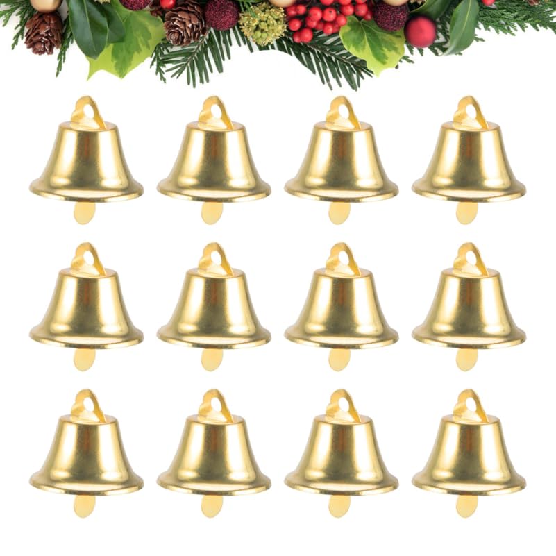 Operitacx 120 Pezzi Campanelle Natalizie, 0.8 Pollici Metallo Campanellini Sonagli Piccoli Per Alberi Di Natale Fai Da Te, Ghirlande, Calze E Altre Decorazioni Natalizie
