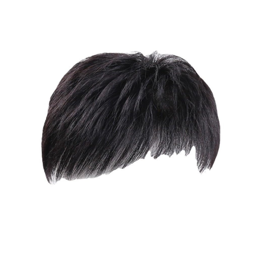 sodeber Synthetic Fiber Wigs Short Hair Patches Men’s Toupee For Daily Cosplay Parties