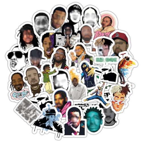 BulbaCraft Rapper and Rap Stickers, Hip Hop Stickers, 90s 2000s Hip Hop - Rap Music Accessories for...