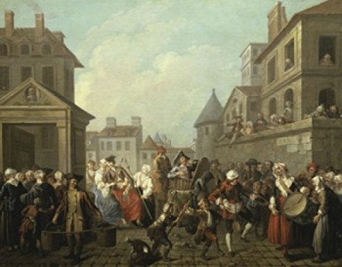 Amazon.com: A Carnival in the Streets of Paris 1767 Etienne