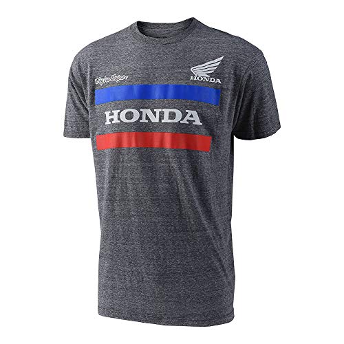 Troy Lee Designs Official Licensed Men's Honda Tee (Large, Gray)