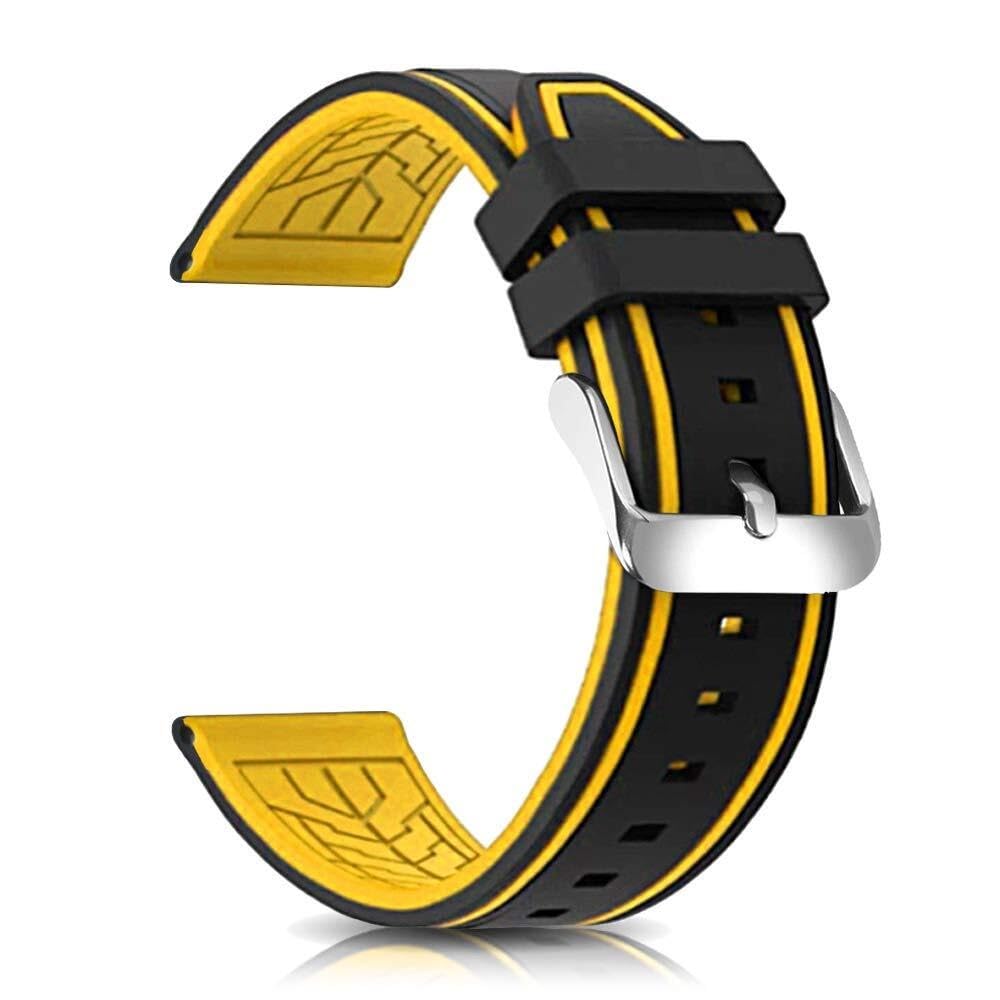 Bracelet montre caoutchouc 26mm SCRUBY bicolore sport étanche - 8