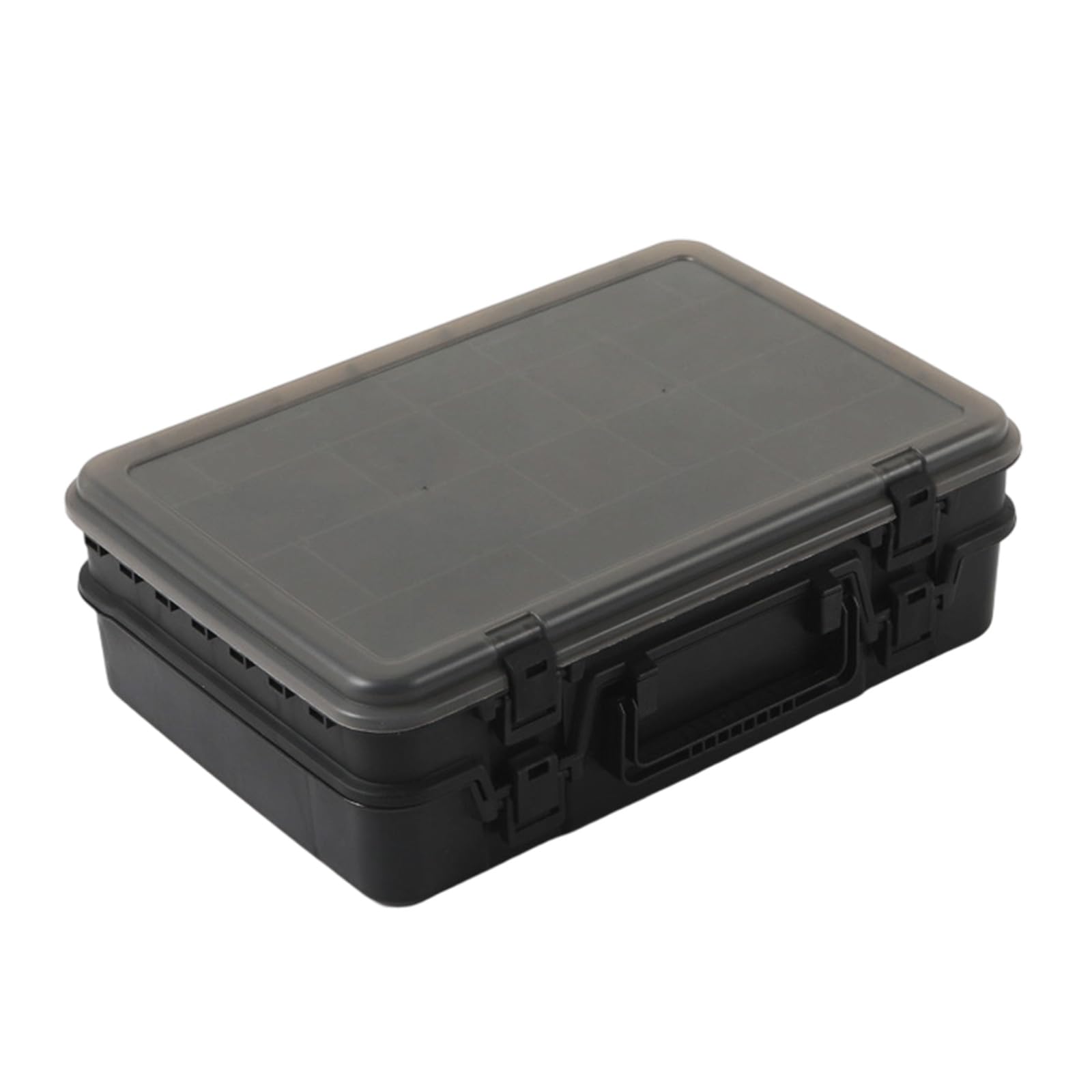 EXQIOUR Tackle Storage Box Fishing Lures Baits Hook Storage Container Double Layer Tackle Box Fishing Accessory Case Enthusiasts Toolbox