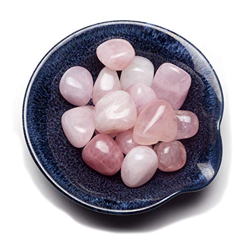 Cherry Tree Collection 1/2 Pound Tumbled Polished Stones | 1/2" - 1" Size Nuggets | Crystals For Decoration, Healing, Reiki, Chakra (Rose Quartz) #TOP1
