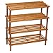 Acan Zapatero de Madera 4 Niveles 67,5 x 62,5 x 26 cm. Estantería, Mueble Zapatero de Madera 4 Alturas Multiuso, Soporte para Zapatos