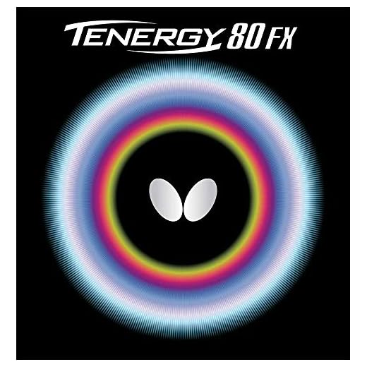 Butterfly Tenergy 80 FX Table Tennis Rubber Table Tennis Rubber - 1.7 mm, 1.9 mm, or 2.1 mm - Red or Black - 1 Inverted Table Tennis Rubber Sheet - Professional Table Tennis Rubber