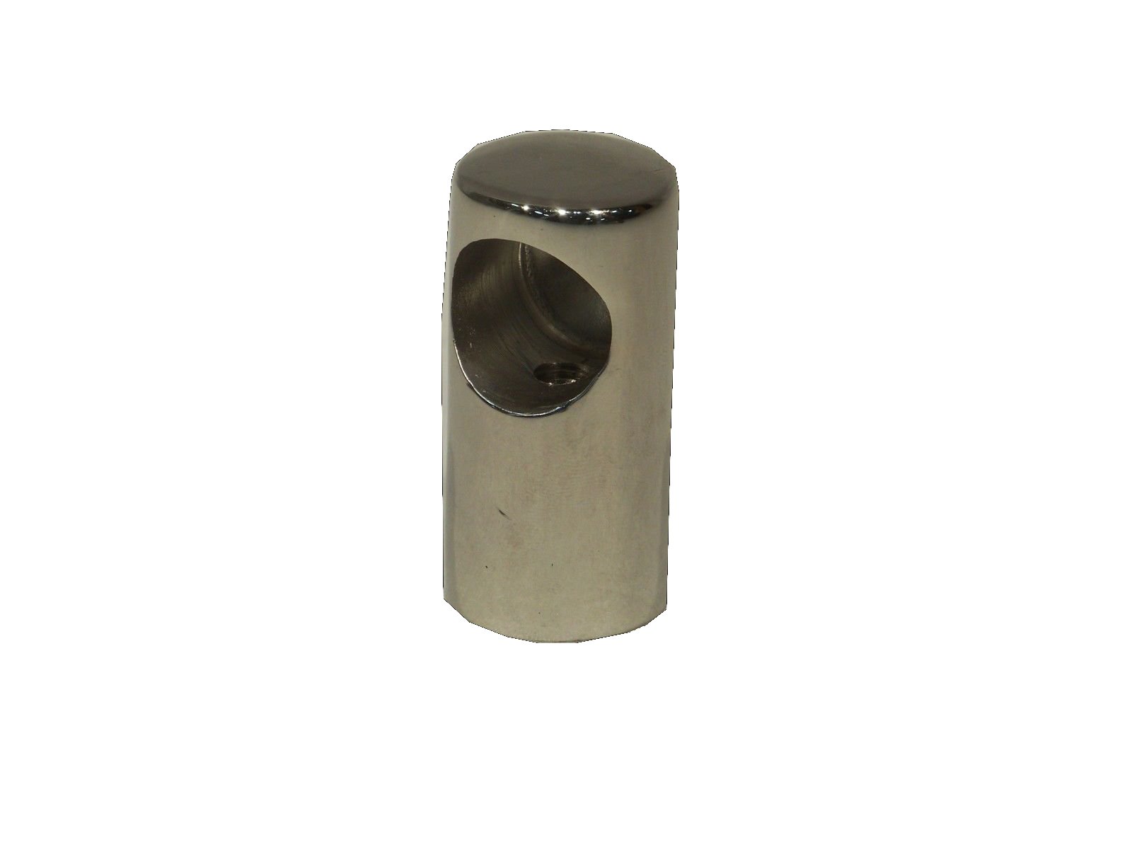 Stainless Steel Boat rail END hand rail support cap end 22mm 7/8