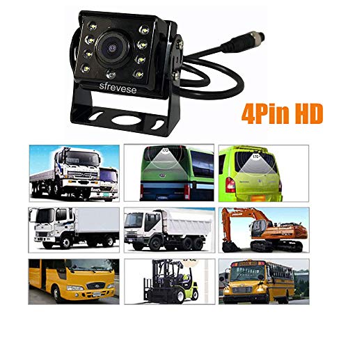 Image of 9 inch 4Pin IPS HD SD DVR Recording 2CH Split Car Rear View Monitor + 2X AHD 1080P Reversing Backup Camera for Bus Long Truck Vehicle Waterproof 12V-24V
