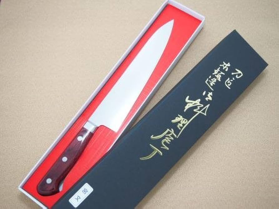 宮文　牛刀包丁　別誂　刃渡り20.5cm パッカ牛刀 – 宮文