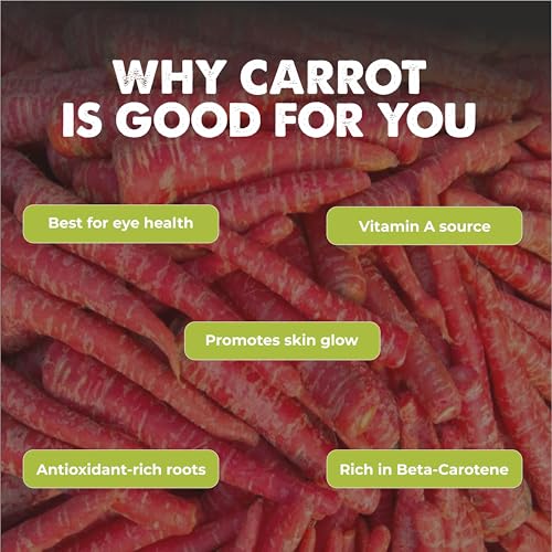 Image of Carrot (Gajar) (1000+ Seeds) Vegetable Seeds for Home Garden, Organic & Hybrid, Perfect for Home Gardening, Planting For Pots and Patio