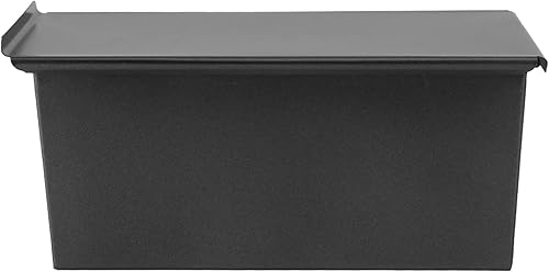 Miniatura 1 de Housoutil Pullman - Molde de pan plano para tostadas, antiadherente, moldes para tostadas de pan con tapa de acero inoxidable para hornear cocina,