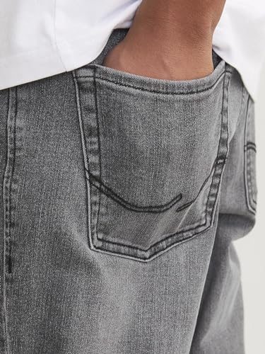 Jack & Jones Garçon Jjiclark Jjorig Stretch Sq 349 Sn JNR Jeans, Gris, 152 EU