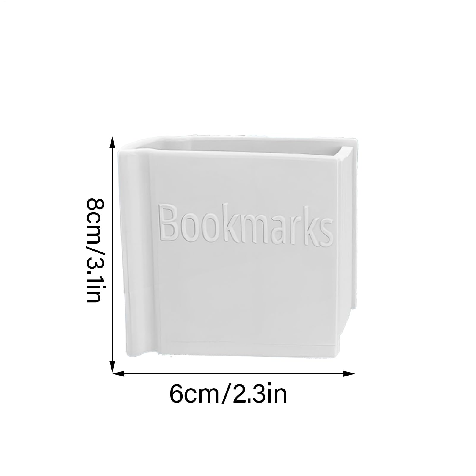 Espositore per Segnalibri Porta Pennelli da Scrivania Stampa 3D a Forma di Libro