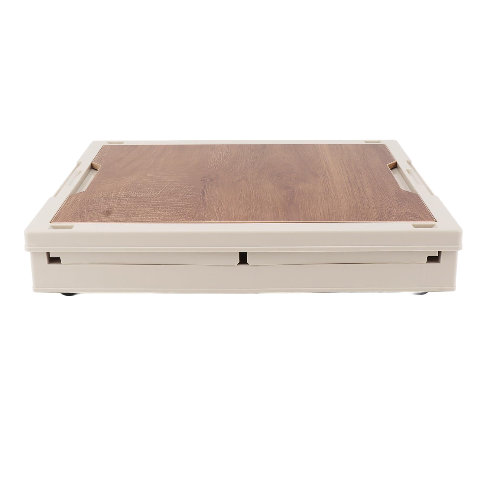 Cam Storage Box Pulley Design 5 Sides Opening Cam Folding Storage Bins for Car Outdoor Green Cam Storage BoxCollapsible Storage Bins with WheelsCam (White Small)