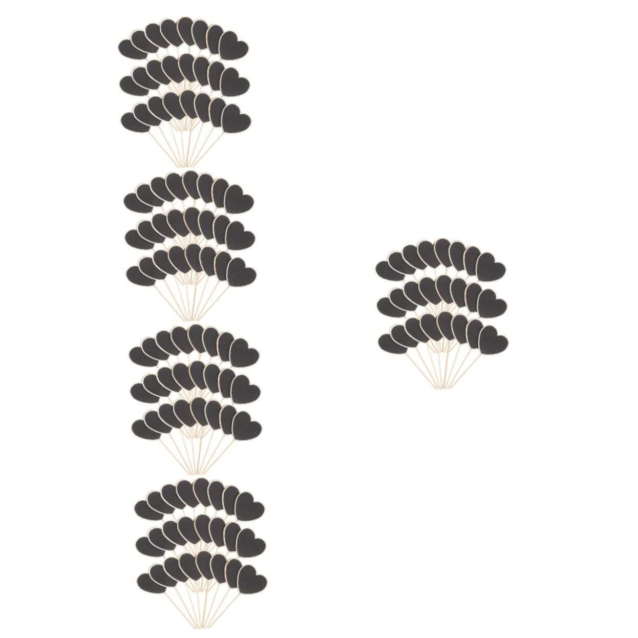 VICASKY 150 Pièces Étiquettes Cœur Ardoise pour Plantes Jardin Piquets Décoratifs Durables Marqueurs Jardin pour Pots et Accessoires Pratiques pour Fleurs et Légumes