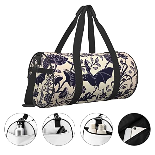 Bat Flower Sports Gym Duffel Bag For Men Women Weekender Travel Workout Training Handbag Water Resistant #TOP4