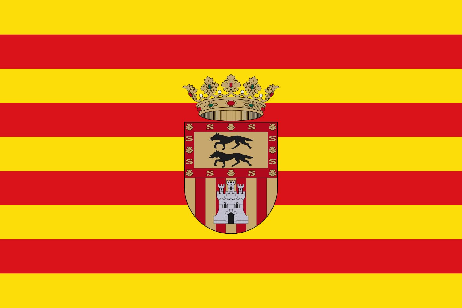 Drapeau Large Planes Espagne pavillon Communauté valencienne