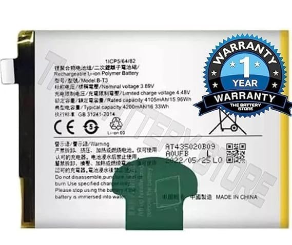 Image of Original B-T3 Battery for Vivo V23 5G V2130 / 3.89V /16.33WH Battery with 1 Year Warranty**** (G0046)